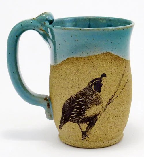 Quail Mug — MazAmar Art Pottery — MazAmar Art Pottery